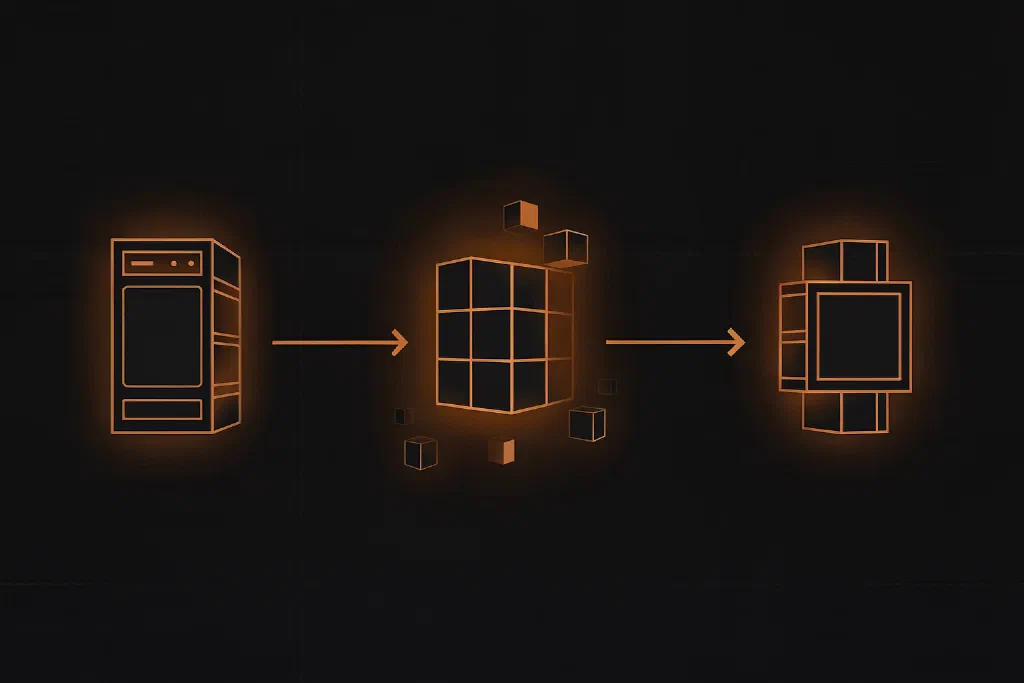 A pod scaling from zero to one and back